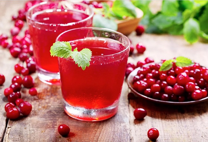 Морс из лесной клюквы