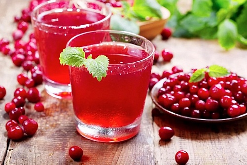 Морс из лесной клюквы