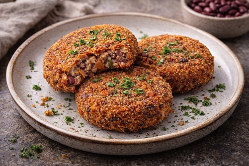 Котлеты из красной фасоли